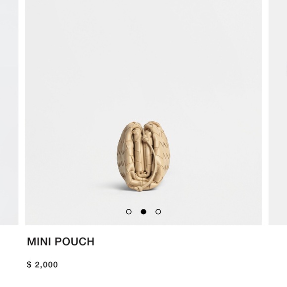 BOTTEGA VENETA MINI POUCH NWOT - Picture 3 of 16